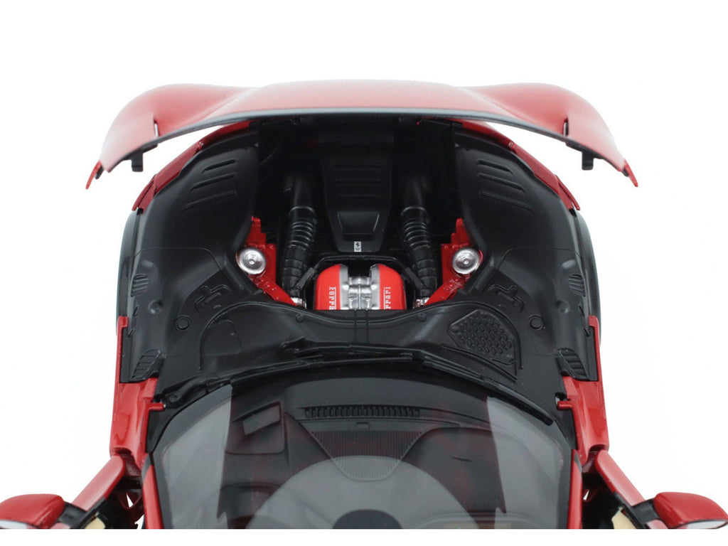 2022 Ferrari Purosangue Rosso Magma Red Metallic with Black Top 1/18 Diecast Model Car by Polistil-2