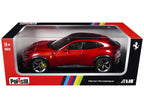 2022 Ferrari Purosangue Rosso Magma Red Metallic with Black Top 1/18 Diecast Model Car by Polistil-0