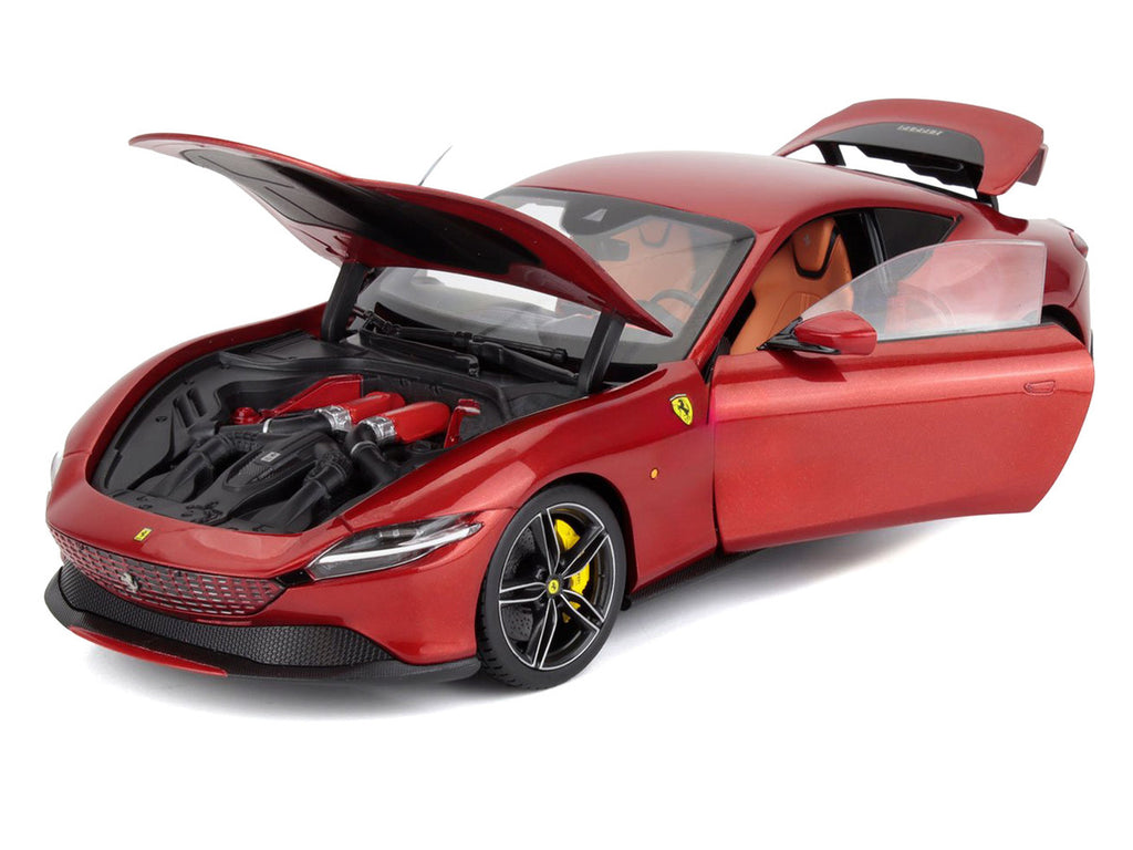 2019 Ferrari Roma Rosso Magma Red Metallic 1/18 Diecast Model Car by Polistil-2