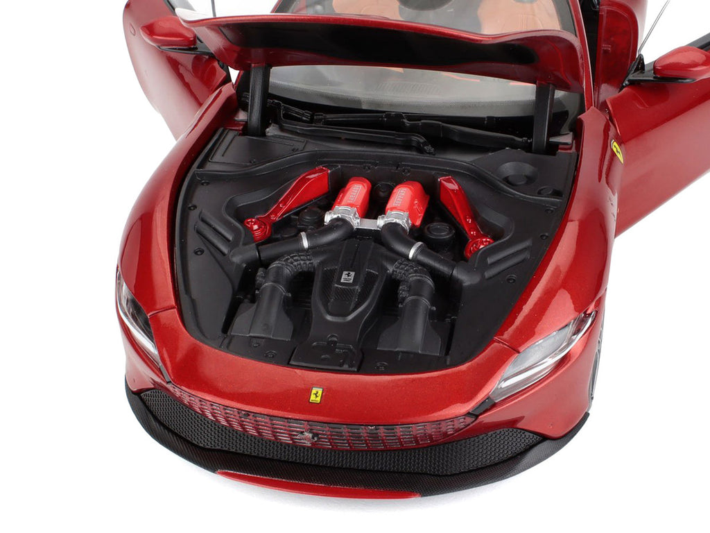 2019 Ferrari Roma Rosso Magma Red Metallic 1/18 Diecast Model Car by Polistil-3