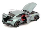 2019 Ferrari Roma Gray Metallic with Pink Interior 1/18 Diecast Model Car by Polistil-2