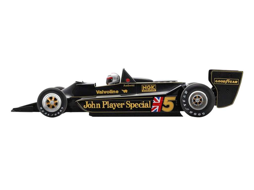 Lotus 79 #5 Mario Andretti "John Player Team Lotus" Winner Formula One F1 "Belgian GP" (1978) with Acrylic Display Case 1/18 Model Car by Spark-0