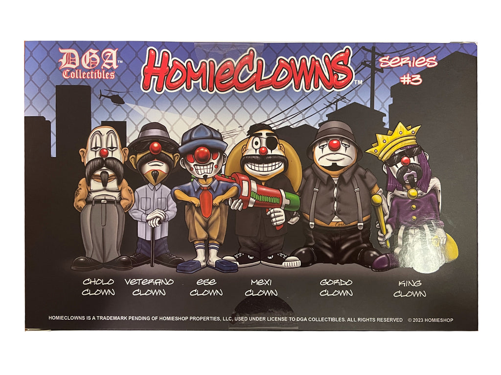 "HomieClowns" Series 3 2-Inch Figures Set of 6 Pieces by Homies
