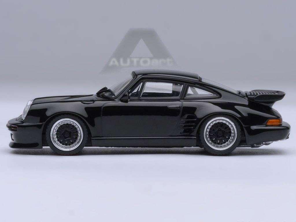 Porsche 911 (930) Turbo "Blackbird" Black "Wangan Midnight - Comic #1 Version" Manga 1/64 Model Car by Autoart-1