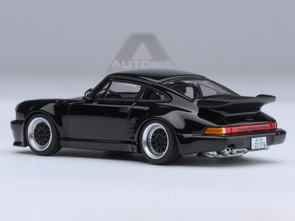 Porsche 911 (930) Turbo "Blackbird" Black "Wangan Midnight - Comic #1 Version" Manga 1/64 Model Car by Autoart-0