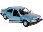 Mercedes-Benz 190 E 2.6 Blue Metallic 1/24 Diecast Model Car by Bburago-1