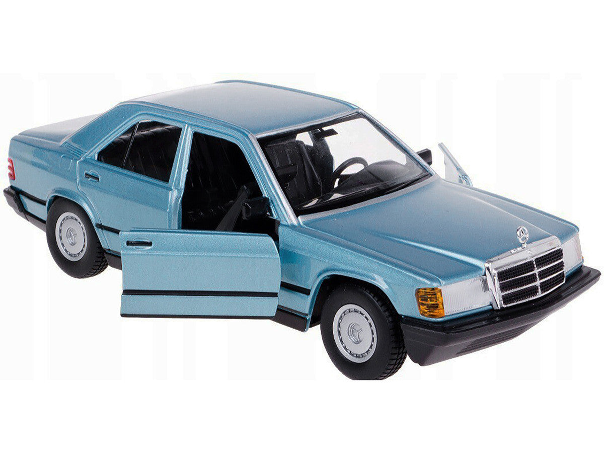 Mercedes-Benz 190 E 2.6 Blue Metallic 1/24 Diecast Model Car by Bburago-1