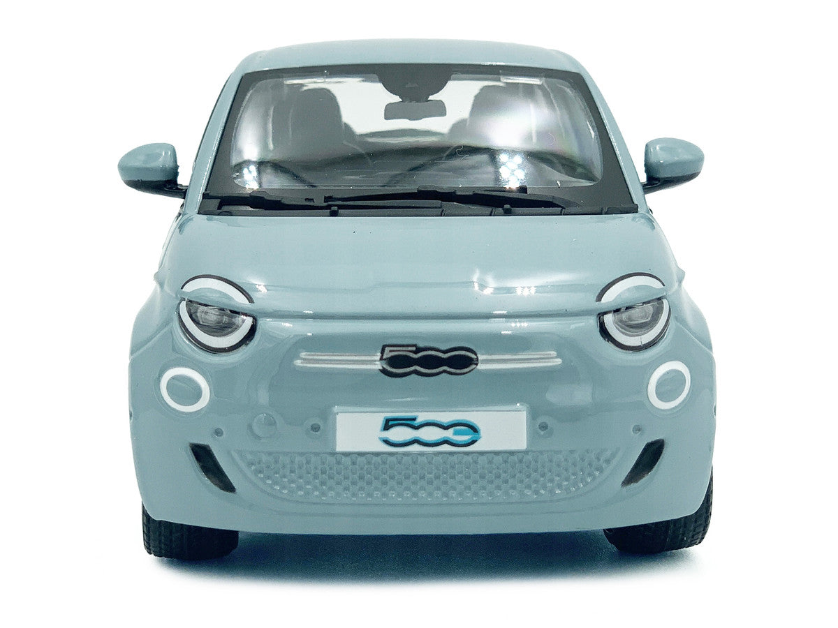 2023 Fiat 500e Light Blue 1/24 Diecast Model Car by Bburago-0