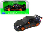 Porsche 911 (997) GT3 RS Black with Orange Accents 1/24-1/27 Diecast Model Car by Welly-0