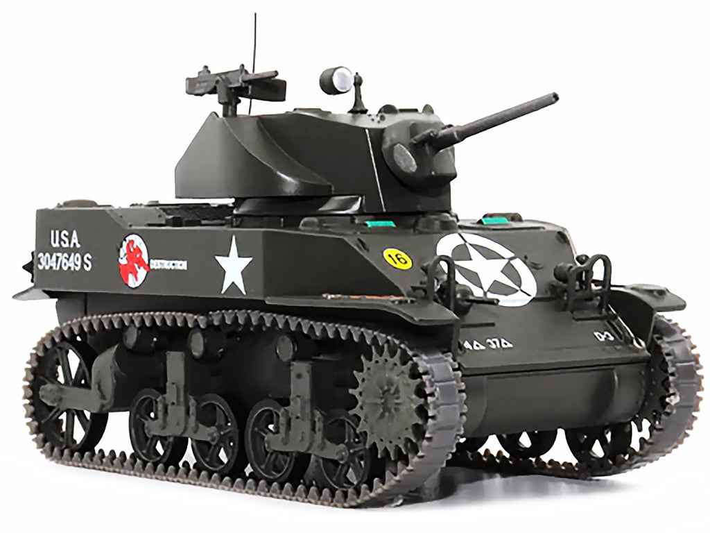 M5A1 Light Tank #16 "Destruction" "U.S.A. 37th Tank Battalion France September 1944" 1/43 Diecast Model by AFVs of WWII-1