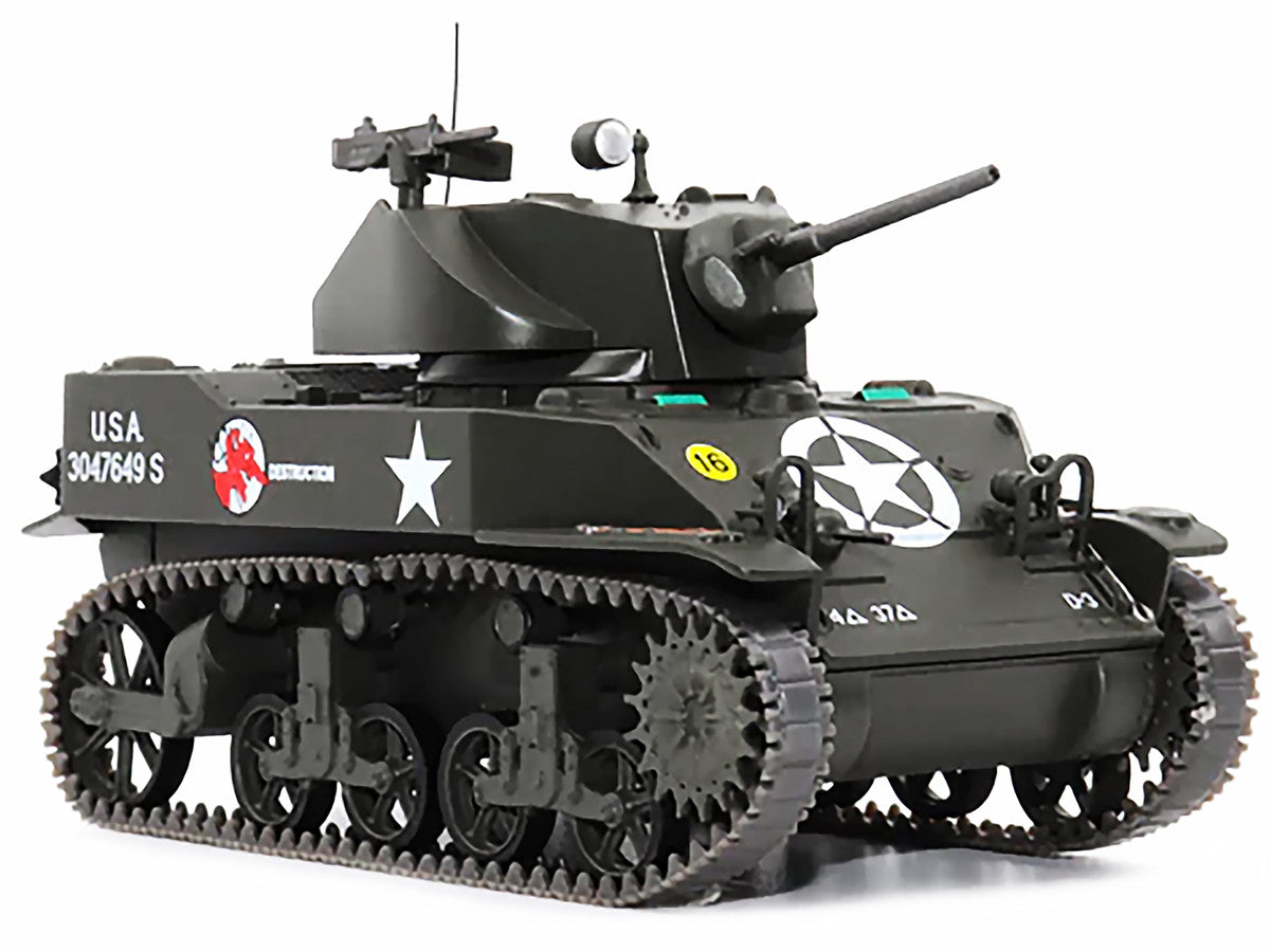 M5A1 Light Tank #16 "Destruction" "U.S.A. 37th Tank Battalion France September 1944" 1/43 Diecast Model by AFVs of WWII-1