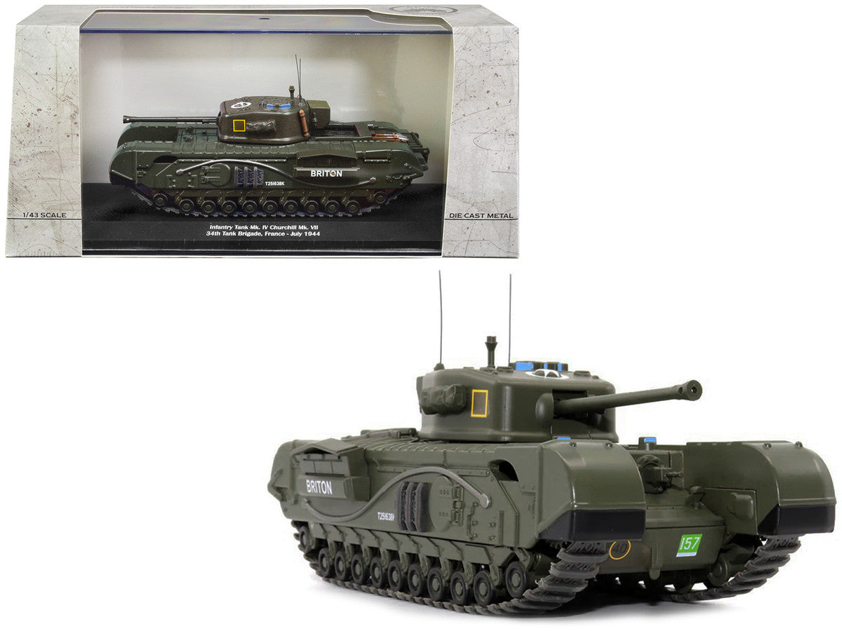 Infantry Tank Mk. IV Churchill Mk. VII "Briton" "UK 34th Tank Brigade France July 1944" 1/43 Diecast Model by AFVs of WWII-0