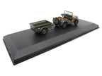 Willys Jeep 1/4-Ton Utility Truck Olive Drab with Trailer "United States Army" 1/43 Diecast Model by Militaria Die Cast-4