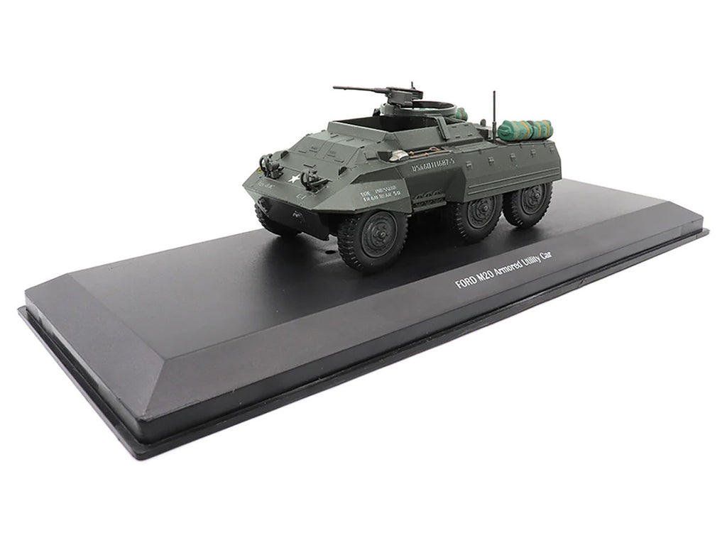 Ford M20 Armored Utility Car Olive Drab "United States Army" 1/43 Diecast Model by Militaria Die Cast-2