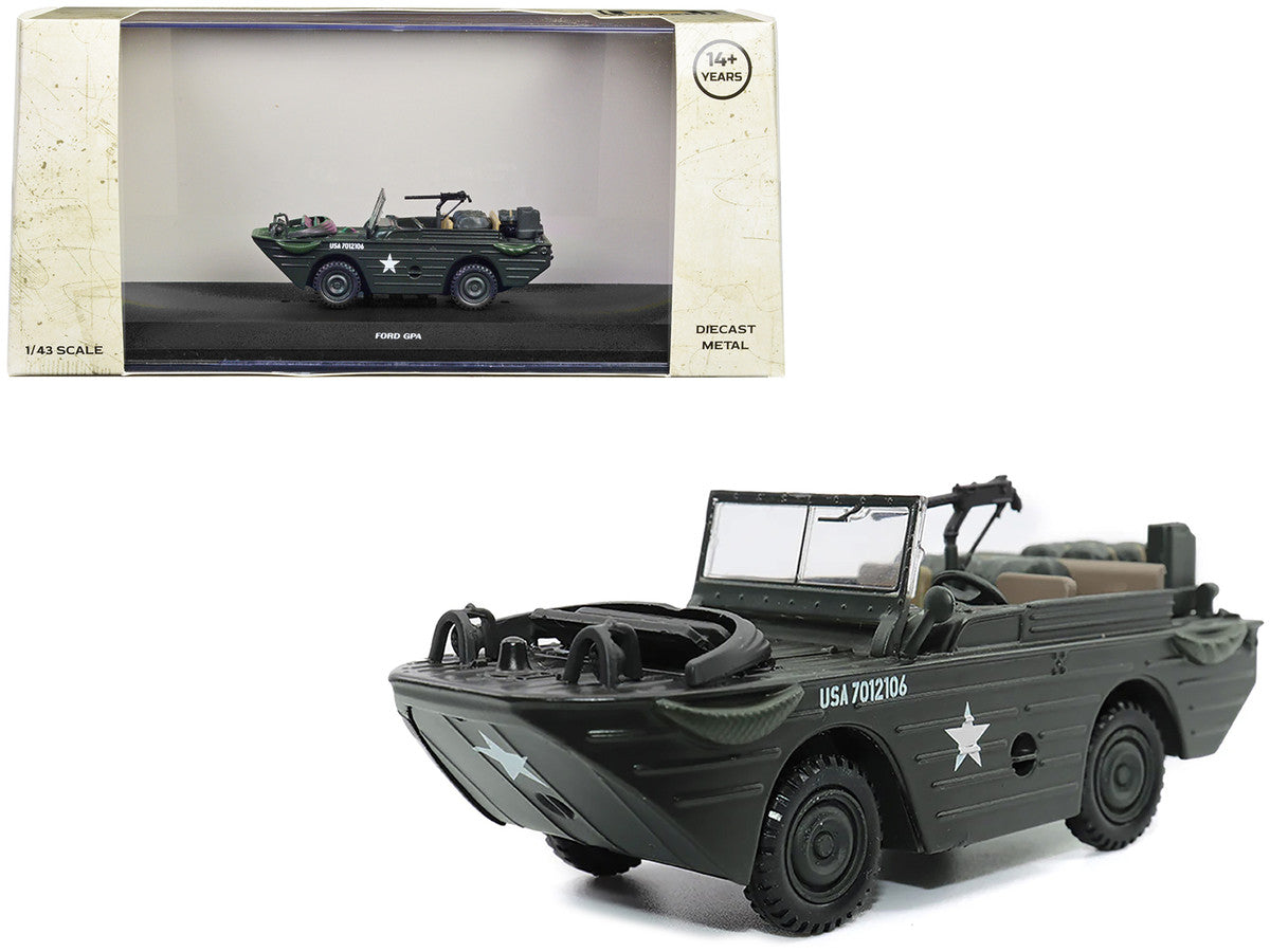 Ford GPA Amphibious Vehicle Olive Drab "United States Army" 1/43 Diecast Model by Militaria Die Cast-0
