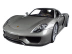Porsche 918 Spyder Silver Closed Roof 1/24 Diecast Model Car by Welly-1