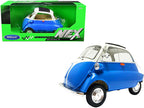 BMW Isetta Blue and White "NEX Models" 1/18 Diecast Model Car by Welly-0
