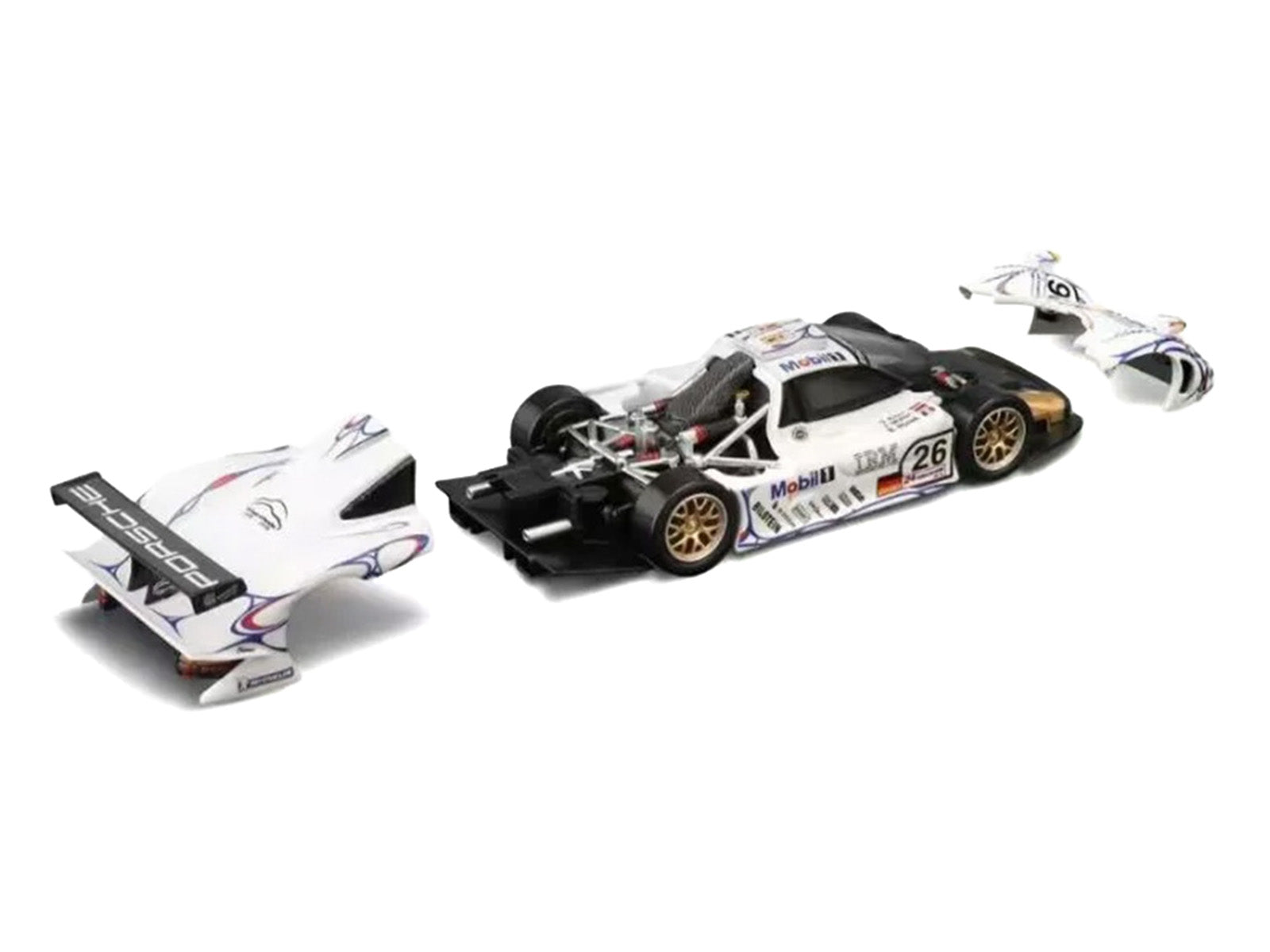 Porsche 911 GT1 #26 Allan McNish - Stephane Ortelli - Laurent Aiello "Porsche AG" Winner "24 Hours of Le Mans" (1998) 1/64 Diecast Model Car by Trends Hobby
