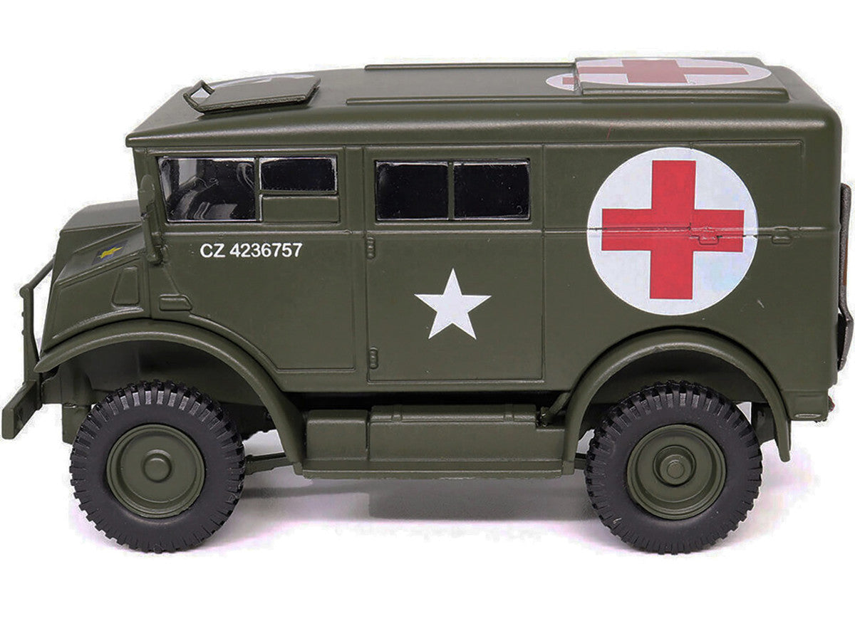Chevrolet C8A Ambulance Olive Drab "United States Army" 1/43 Diecast Model by Militaria Die Cast-1