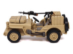 British SAS 1/4-Ton Willys Jeep with Vickers K Machine Gun Desert Sand "British Royal Army" 1/43 Diecast Model by Militaria Die Cast-2