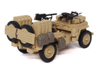 British SAS 1/4-Ton Willys Jeep with Vickers K Machine Gun Desert Sand "British Royal Army" 1/43 Diecast Model by Militaria Die Cast-1