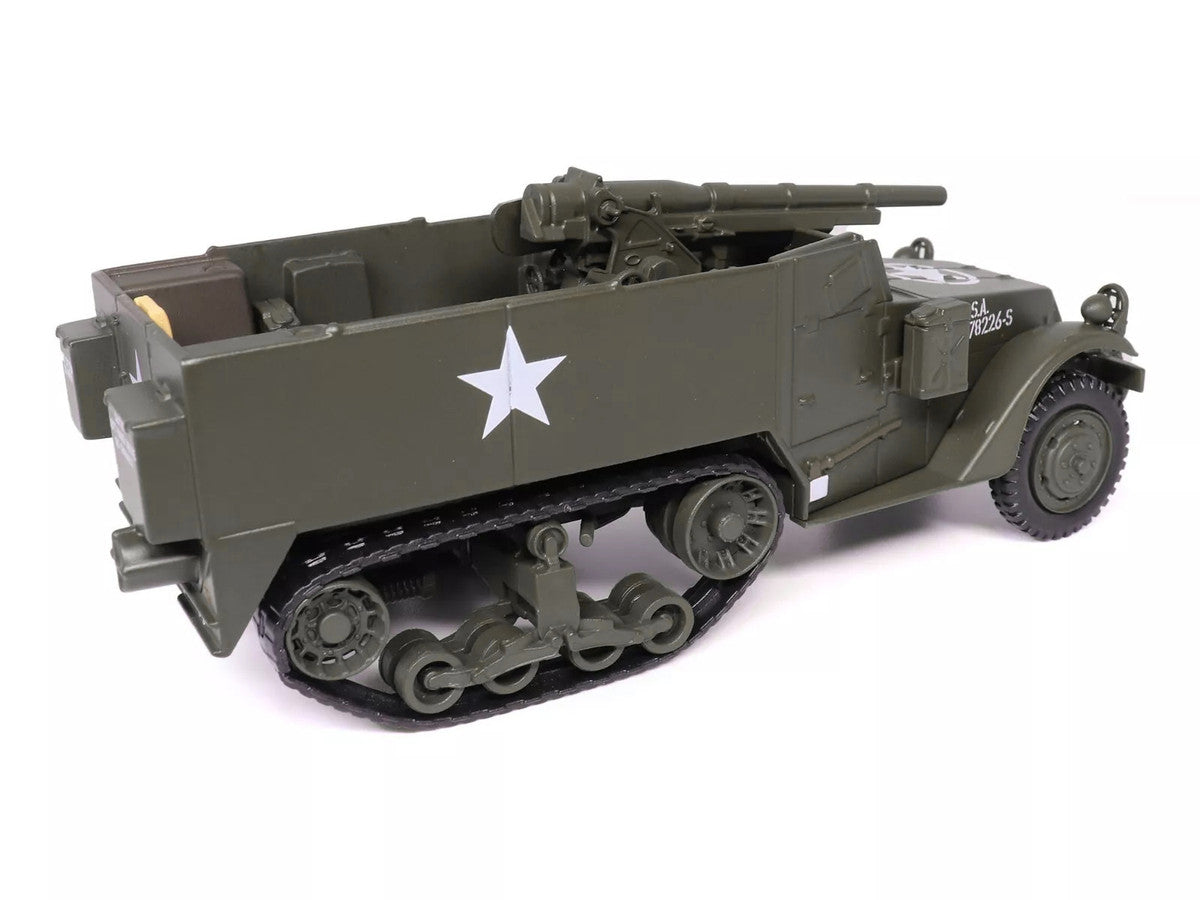 M3 Gun Motor Carriage with 75mm M1897A4 Gun Olive Drab "United States Army" 1/43 Diecast Model by Militaria Die Cast-0