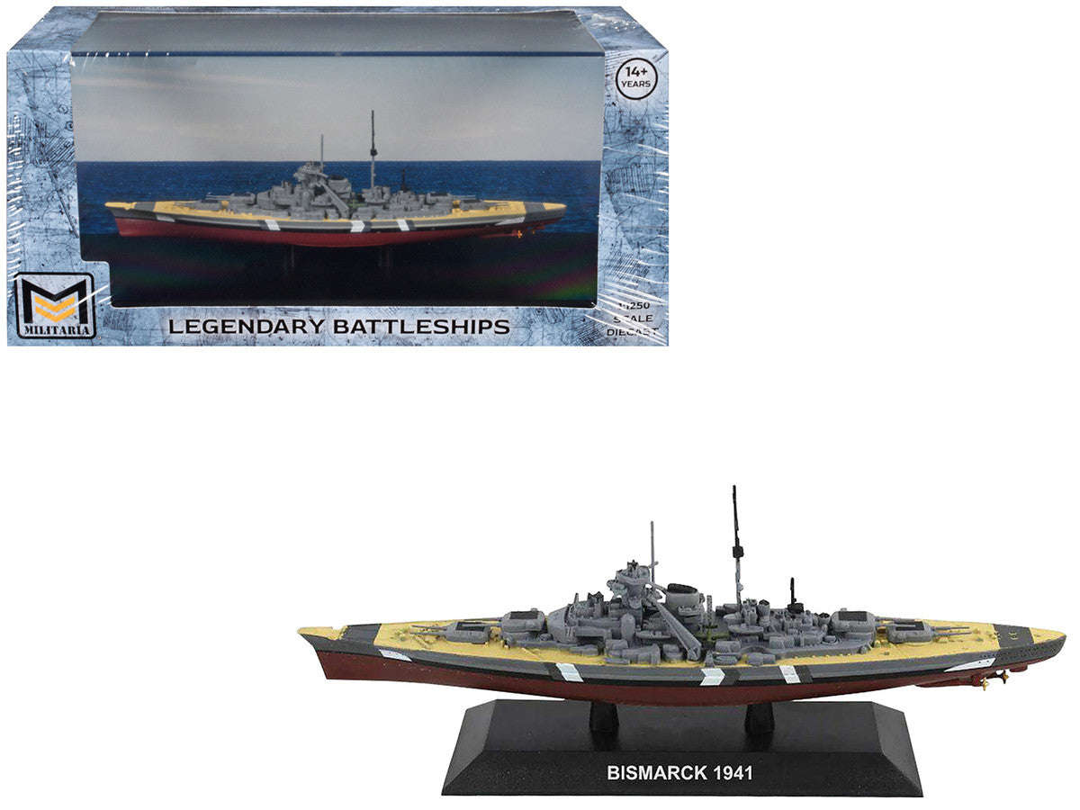 Bismarck Battleship "German Navy" (1941) "Legendary Battleships" Series 1/1250 Diecast Model by Militaria Die Cast-0