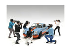 "Photographers" 6 piece Figure Set for 1/18 Scale Models by American Diorama-0