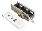 Porsche Macan Turbo Maroon Metallic and Dethleffs Exclusiv Emotion Caravan with Figures and Camp Accessories Set 1/55 Diecast Model by Siku-1