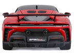 Ferrari SF90 XX Stradale Red with Black Top "Race and Play" Series 1/24 Diecast Model Car by Bburago-2