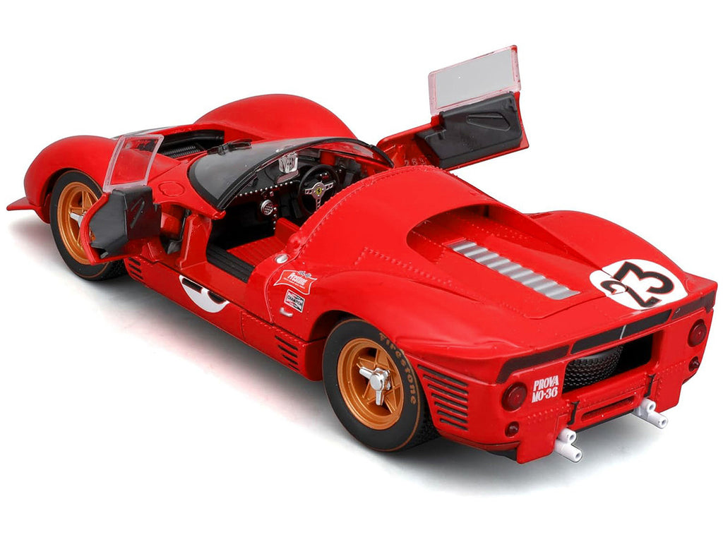 Ferrari 330 P4 #23 Lorenzo Bandini - Chris Amon "Ferrari S.P.A." Winner "24 Hours of Daytona" (1967) "Racing" Series 1/24 Diecast Model Car by Bburago-0