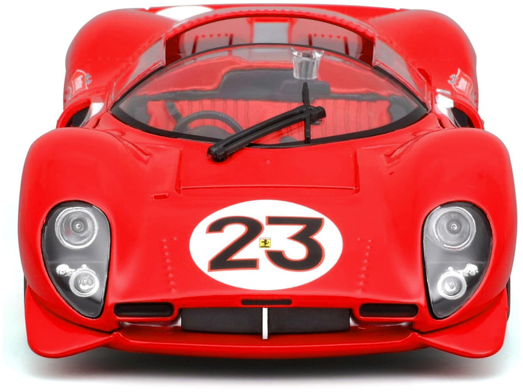 Ferrari 330 P4 #23 Lorenzo Bandini - Chris Amon "Ferrari S.P.A." Winner "24 Hours of Daytona" (1967) "Racing" Series 1/24 Diecast Model Car by Bburago-2