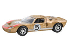 1966 Ford GT40 MKII #5 Kandy Gold Metallic with White Stripes and Red Graphics 1/43 Diecast Model Car by Norev-0