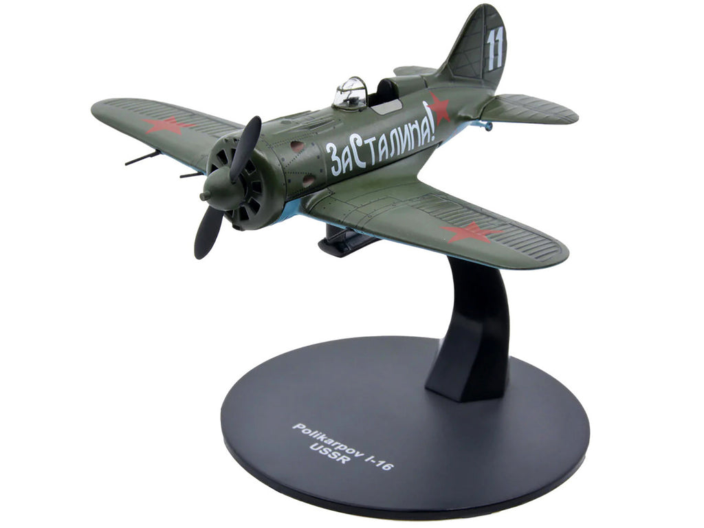 Polikarpov I-16 Fighter Plane (USSR 1933) 1/72 Diecast Model by Warbirds of WWII-2