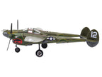 Lockheed P-38 Lightning Fighter Aircraft "Haleakala II 80th FG 459th FS Twin Dragons" (1944) United States Army Air Forces 1/72 Diecast Model by Militaria Die Cast-1