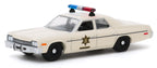 1975 Dodge Monaco Cream "Hazzard County Sheriff" "Hobby Exclusive" 1/64 Diecast Model Car by Greenlight