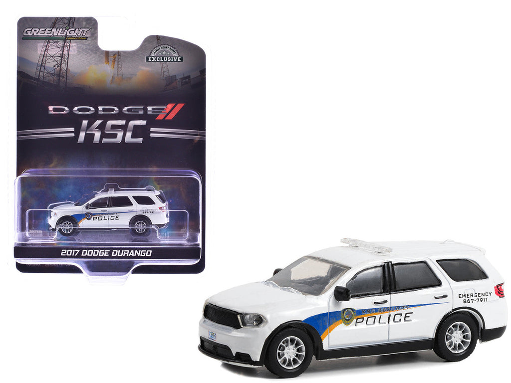 2017 Dodge Durango "Kennedy Space Center (KSC) Security Police Traffic Enforcement" White with Graphics "Hobby Exclusive" Series 1/64 Diecast Model Car by Greenlight-2