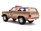 Hopper's Chevrolet Blazer with Police Badge "Hawkins Police Dept." "Stranger Things" (2016) TV Series 1/24 Diecast Model Car by Jada-2