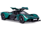 Aston Martin Valkyrie Green Metallic with Matt Black Top "Special Edition" Series 1/18 Diecast Model Car by Maisto-2