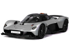 Aston Martin Valkyrie Silver Metallic with Matt Black Top "Special Edition" Series 1/18 Diecast Model Car by Maisto-1