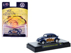1953 Volkswagen Beetle Deluxe USA Model "The Slug Bug" Blue Metallic with White Sides Limited Edition to 5566 pieces Worldwide 1/64 Diecast Model Car by M2 Machines-2