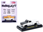 1978 Chevrolet Silverado Pickup Truck "Holley EFI" White with Black Hood Limited Edition to 10120 pieces Worldwide 1/64 Diecast Model Car by M2 Machines-2