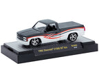 1992 Chevrolet C1500 SS 454 Pickup Truck Gray and White with Graphics Limited Edition to 9680 pieces Worldwide 1/64 Diecast Model Car by M2 Machines-1