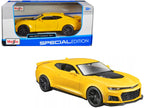 2017 Chevrolet Camaro ZL1 Yellow Metallic "Special Edition" 1/24 Diecast Model Car by Maisto-2
