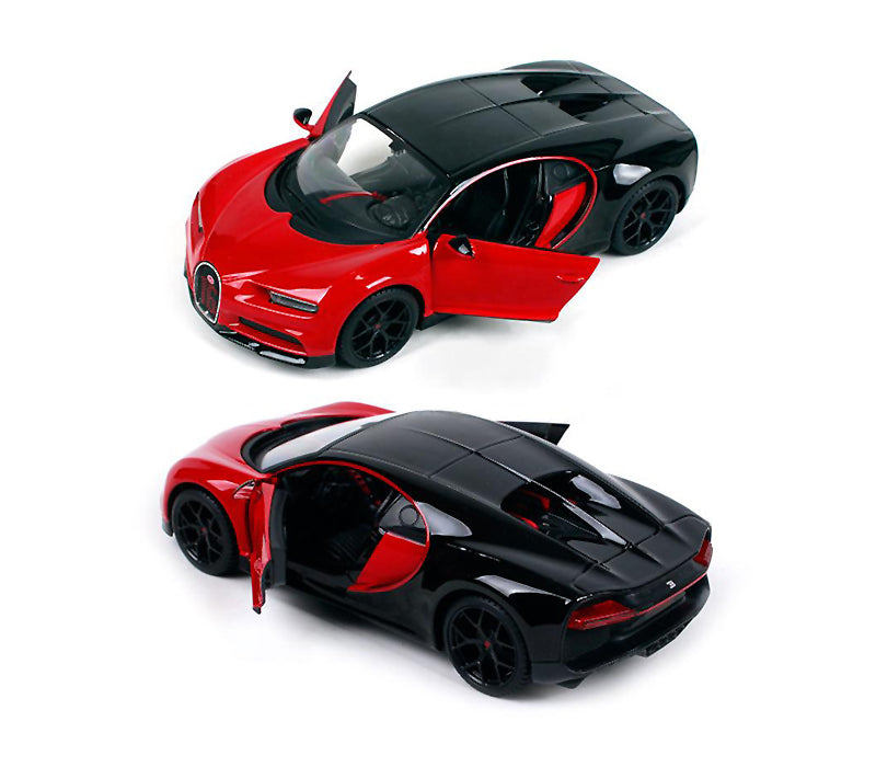Bugatti Chiron Sport "16" Red and Black "Special Edition" 1/24 Diecast Model Car by Maisto