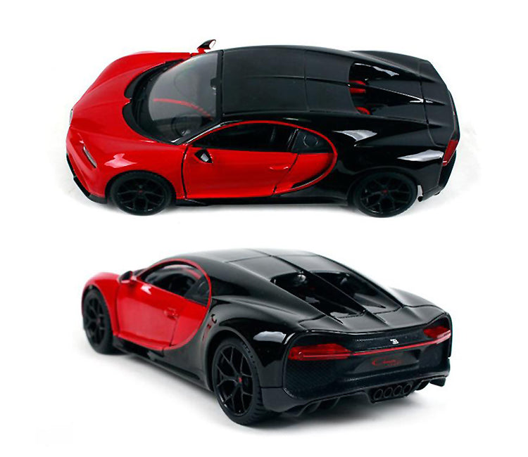 Bugatti Chiron Sport "16" Red and Black "Special Edition" 1/24 Diecast Model Car by Maisto