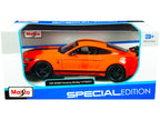2020 Ford Mustang Shelby GT500 Bright Orange with Black Stripes 1/24 Diecast Model Car by Maisto-0