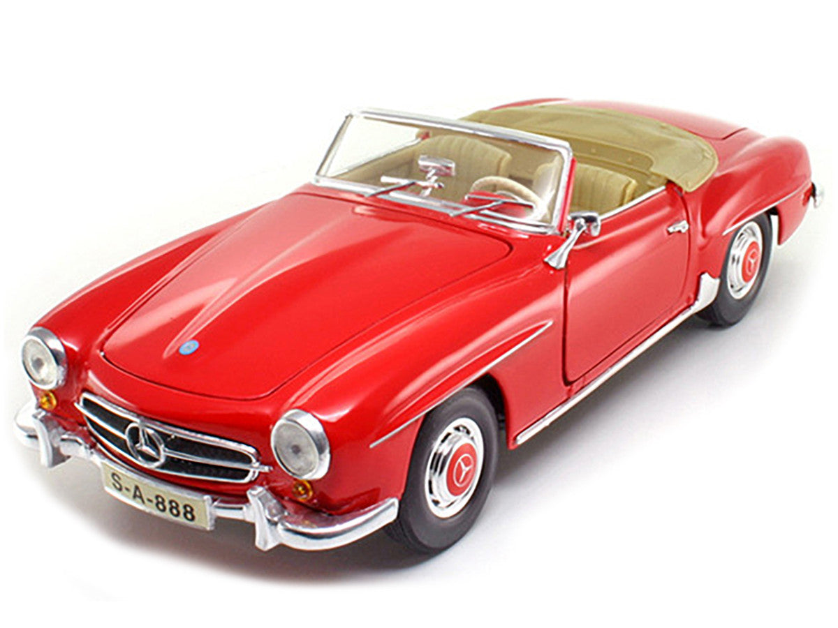 1955 Mercedes Benz 190 SL Red 1/18 Diecast Model Car  by Maisto-1