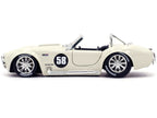 1965 Shelby Cobra 427 S/C #58 Cream "Bigtime Muscle" 1/24 Diecast Model Car by Jada-2