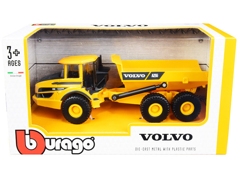 Volvo A25G Articulated Hauler Yellow 1/50 Diecast Model by Bburago-0